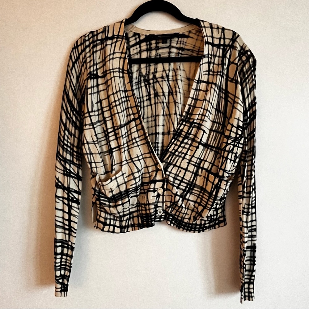 BNWOT BCBG SILK/ COTTON MINI CARDIGAN